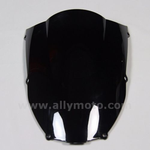 Smoke Black ABS Windshield Windscreen For Kawasaki Ninja ZX6R 2000-2002